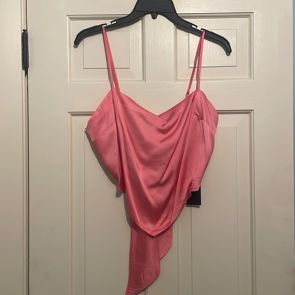 Gianni Bini Tops - Gianni Bini Pop of Pink Cathy Blouse / Bandana Top / Crop Top